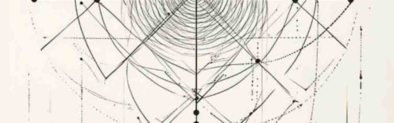 A structured geometric drawing with intersecting lines, symbolizing the contrast between fool’s love vs true love