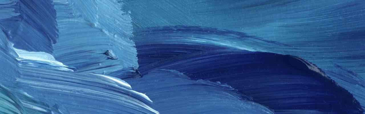 Textured blue waves resembling inner tranquility, aligning with the essence of learning to listen meditation.