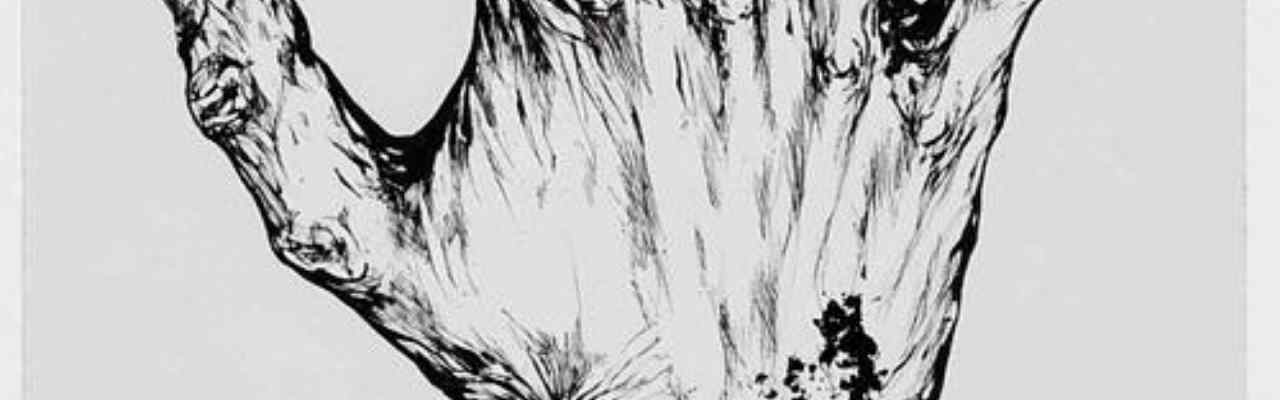 Black and white drawing of a hand reaching out, symbolizing the transformative dynamics of the victim, villain, and savior archetypes.