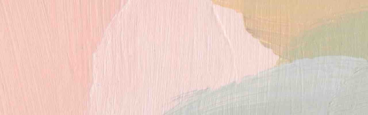 Gentle brushstrokes in soothing pastels evoke peaceful body sensations during meditation, with flowing pink and sage green tones