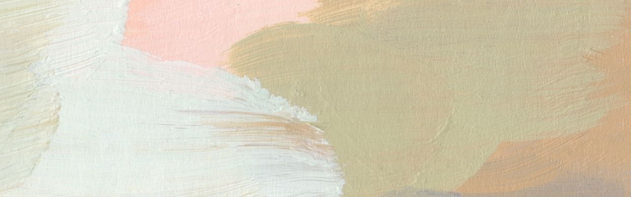 Gentle pastel brushstrokes representing the connection to feelings in meditative practices.