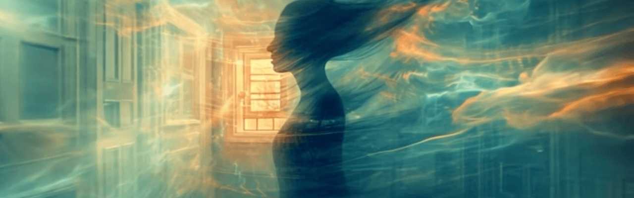 Light-infused figure in motion showing emotional growth and how to become emotionally available