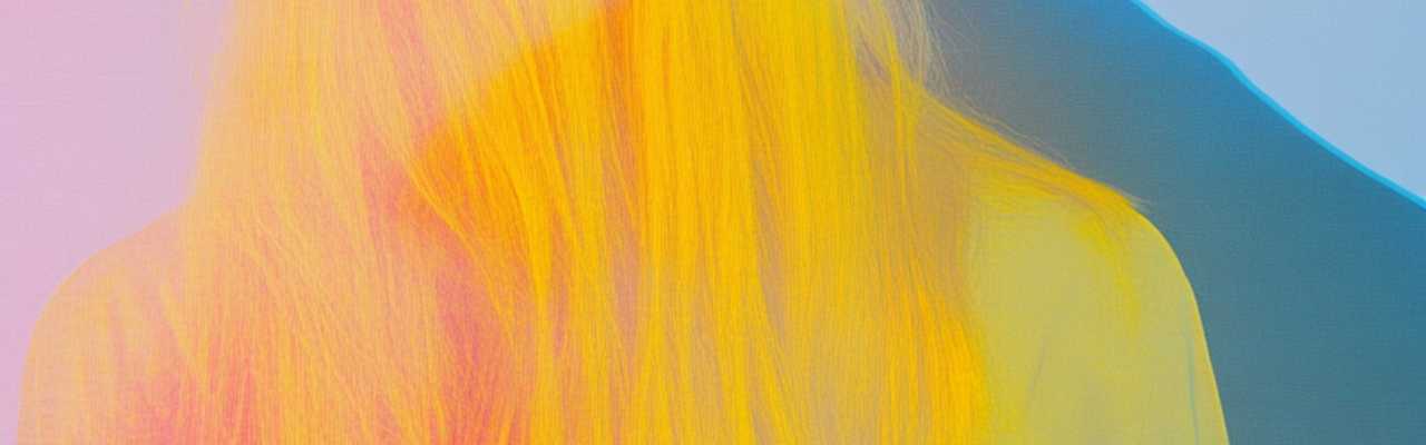 Abstract photo with vivid yellow and pink hues symbolizing emotional distance and detachment