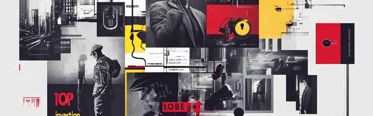 A fragmented modern collage with red and black tones, representing the investigative nature of tumescent mind meaning