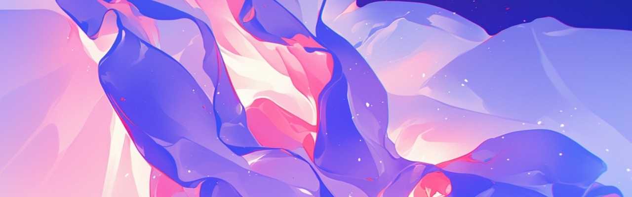 Dreamy fluid composition in soft purples and pinks, visually representing the sensitivity in a guide to make love