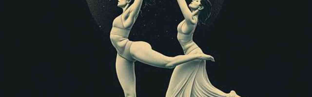Artistic monochrome dance scene symbolizing love making as a fluid and intimate expression of passion.