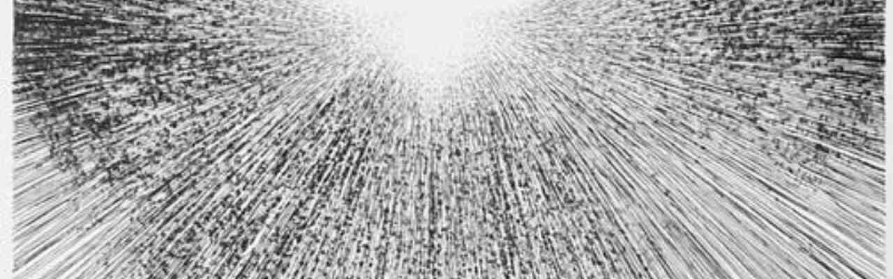 Abstract black and white burst pattern symbolizing destruction and renewal in Tearing Down Vs. Building Up.