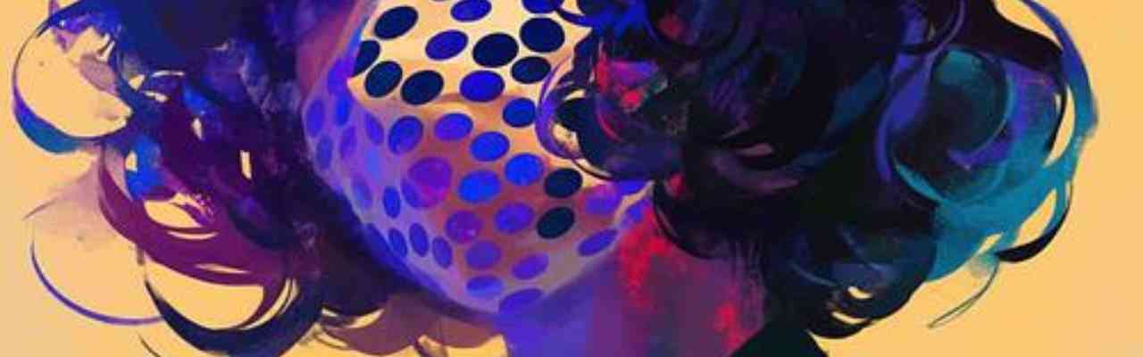 A modern artistic portrayal of a woman’s silhouette wrapped in bold hues, representing the complexity of human emotions.