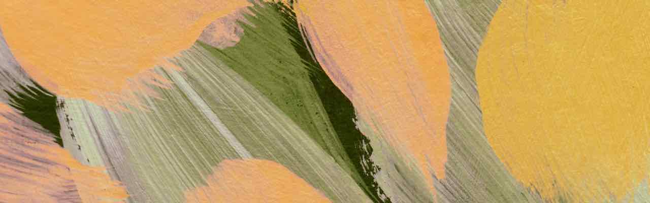 Abstract brushstrokes in earthy tones symbolizing growth and harmony in meditation and sexual confidence.