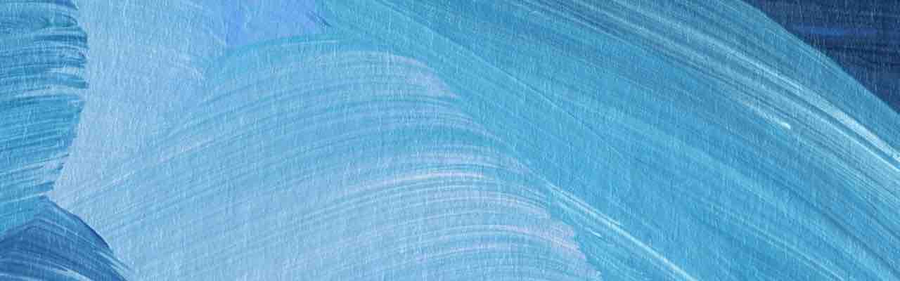 Soothing blue abstract brush strokes symbolizing calm and clarity, ideal for themes of awareness meditation and mindfulness