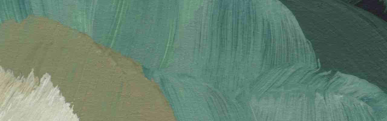 Muted green brushstrokes symbolizing mindfulness and spiritual grounding in meditation and spirituality.