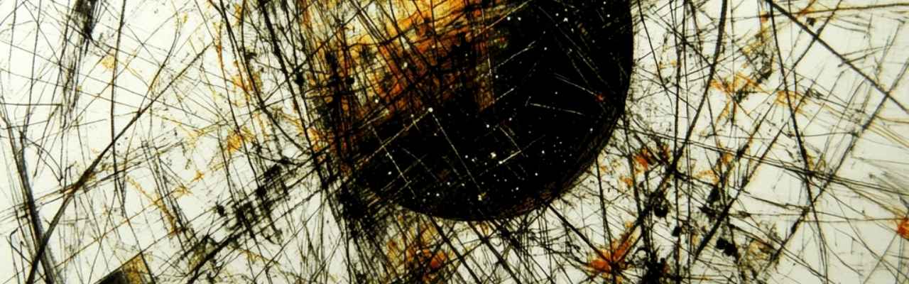 Abstract art with intersecting energy lines expressing fragmented sexual trauma