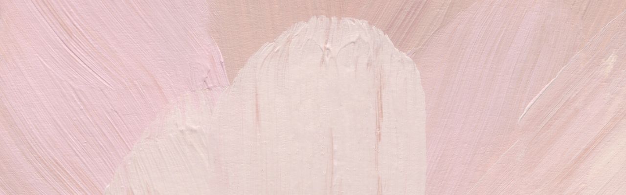 Abstract art in muted pinks, capturing the essence of meditative calm and inner peace